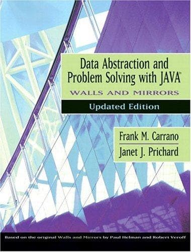 Tapa de Data Abstraction and Problem Solving with Java, Walls and Mirrors
