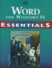 Tapa de Word for Windows 95 essentials
