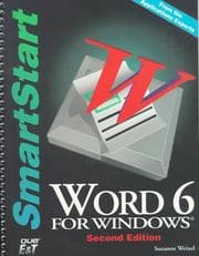 Tapa de Word 6 for Windows Smartstart (Smartstart (Oasis Press))