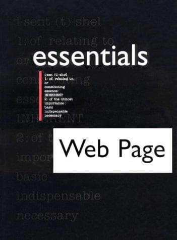 Tapa de Web page essentials