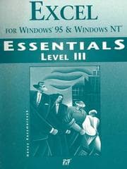 Tapa de Excel for Windows 95 Essentials Level III