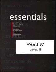 Tapa de Word 97 essentials, level II