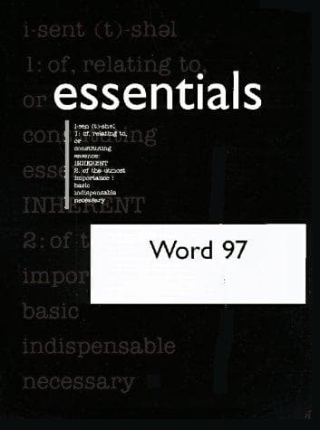 Tapa de Word 97 essentials