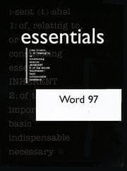 Tapa de Word 97 Essentials