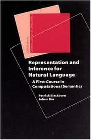 Tapa de Representation and inference for natural language