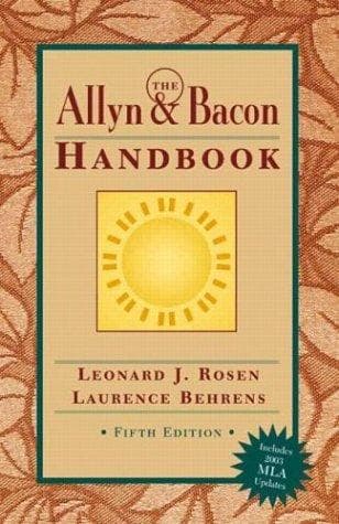 Tapa de The Allyn & Bacon handbook