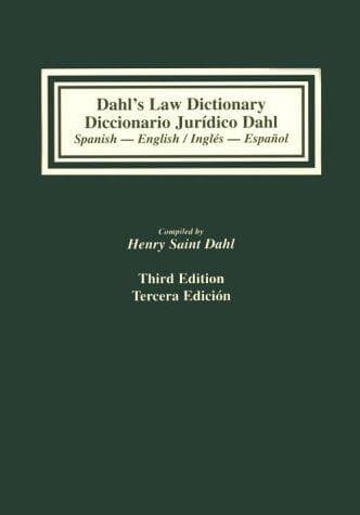 Tapa de Dahl's law dictionary