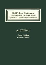 Tapa de Dahl's law dictionary