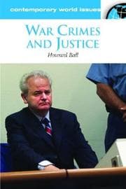Tapa de War Crimes and Justice: A Reference Handbook (Contemporary World Issues)