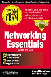 Tapa de MCSE networking essentials exam cram