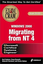 Tapa de MCSE Migrating from NT 4 to Windows 2000 Exam Cram (Exam: 70-222)