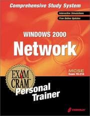 Tapa de MCSE Windows 2000 Network Exam Cram Personal Trainer (Exam: 70-216)