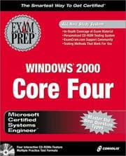 Tapa de MCSE Windows 2000 Core Four Exam Prep Pack (Exam: 70-210, 70-215, 70-216, 70-217)