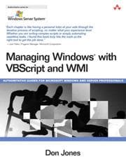 Tapa de Managing Windows(R) with VBScript and WMI (Microsoft Windows Server System Series)