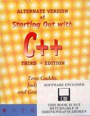Tapa de Starting Out With C++ Alternate Edition
