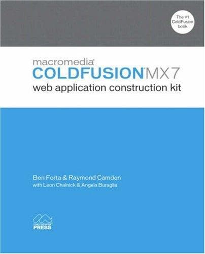 Tapa de Macromedia Coldfusion MX 7 web application construction kit