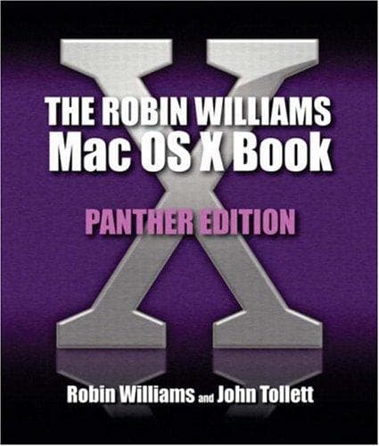 Tapa de The Robin Williams Mac OS X book