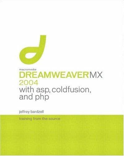 Tapa de Macromedia Dreamweaver MX 2004 with ASP, ColdFusion, and PHP
