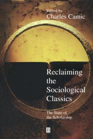 Tapa de Reclaiming the Sociological Classics