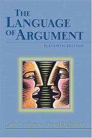 Tapa de The language of argument