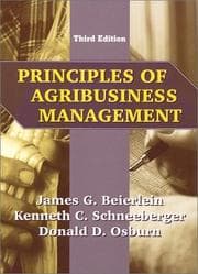 Tapa de Principles of agribusiness management