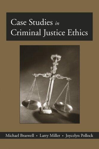 Tapa de Case studies in criminal justice ethics