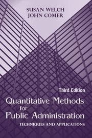 Tapa de Quantitative Methods for Public Administration