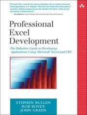 Tapa de Professional Excel development