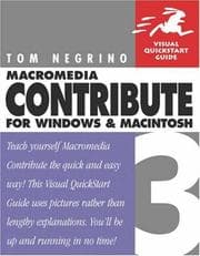 Tapa de Macromedia Contribute 3 for Windows and Macintosh