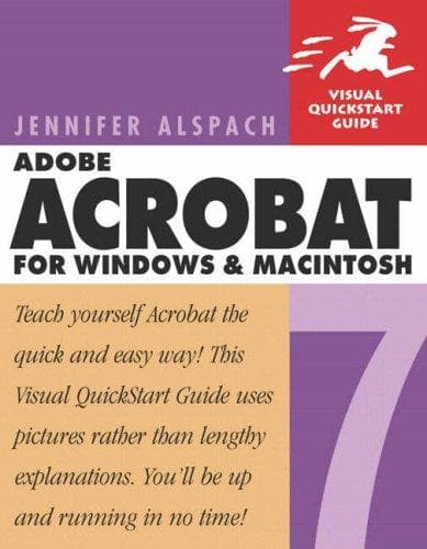 Tapa de Adobe Acrobat 7 for Windows and Macintosh