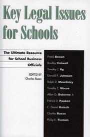 Tapa de Key Legal Issues for Schools