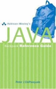 Tapa de Addison-Wesley's Java Backpack Reference Guide
