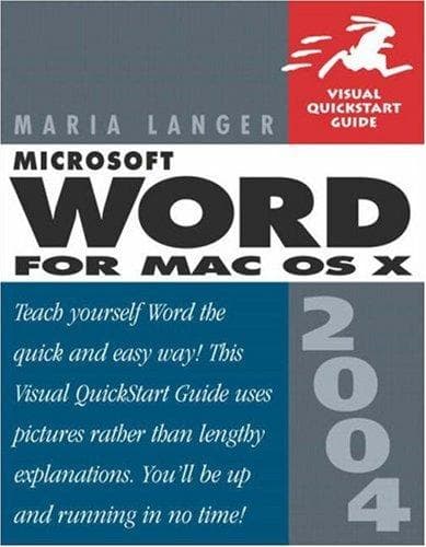 Tapa de Microsoft Word 2004 for Mac OS X