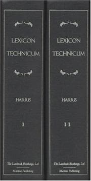 Tapa de Lexicon Technicum, Or, an Universal English Dictionary of Arts and Sciences