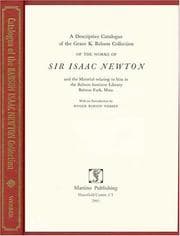 Tapa de A Descriptive Catalogue Of The Grace K. Babson Collection Of The Works Of Sir Isaac Newton And The Material Relating To Him In The Babson Institute Library, Babson Park, Mass