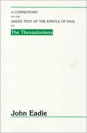 Tapa de A Commentary on the Greek Text of the Epistle of Paul to the Thessalonians
