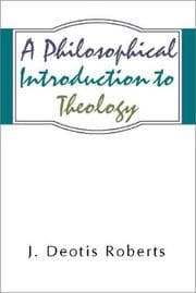 Tapa de A philosophical introduction to theology