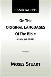 Tapa de Dissertations on the Original Languages of the Bible