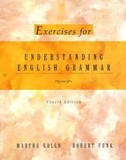 Tapa de Exercises for understanding English grammar