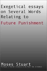 Tapa de Exegetical Essays on Several Words Relating to Future Punishment