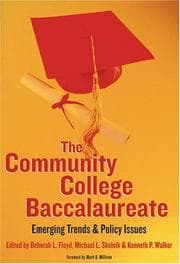 Tapa de The community college baccalaureate