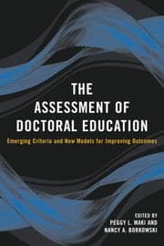 Tapa de The assessment of doctoral education