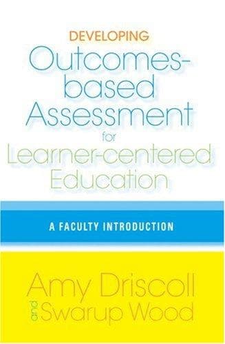 Tapa de Developing outcomes-based assessment for learner-centered education