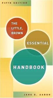 Tapa de Little, Brown Essential Handbook, The