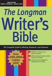 Tapa de The Longman writer's bible