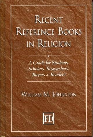 Tapa de Recent Reference Books in Religion