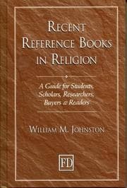 Tapa de Recent Reference Books in Religion
