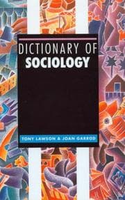 Tapa de Dictionary of sociology