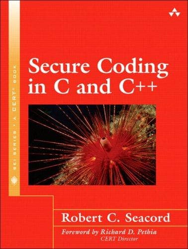 Tapa de Secure coding in C and C++