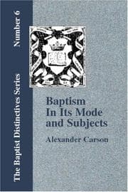 Tapa de Baptism In Its Mode and Subject